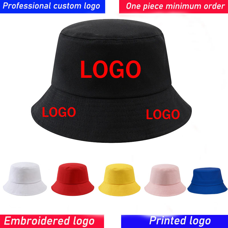 Bucket Hat Embroidered - Ricamo personalizzato fai-da-te Logo stampato Cappello