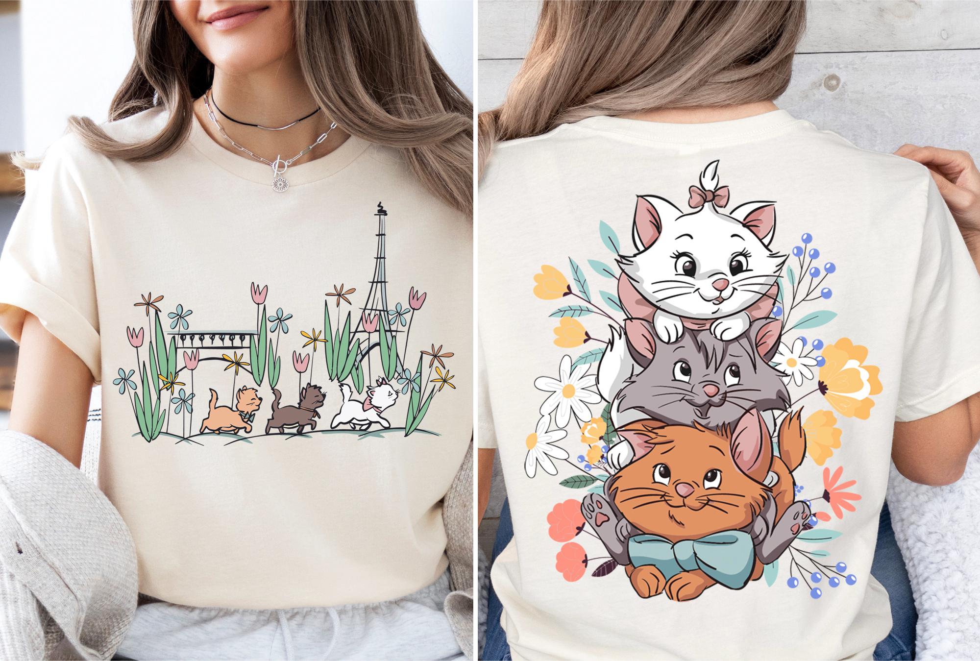 Fashion Street Cat - T-shirt estiva da donna con stampa