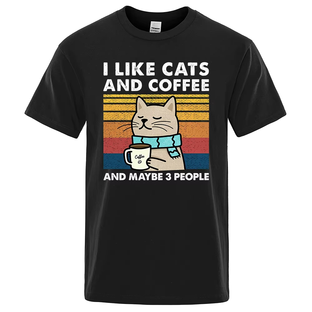 Fashion Street Cat - T-shirt divertente da uomo con stampa