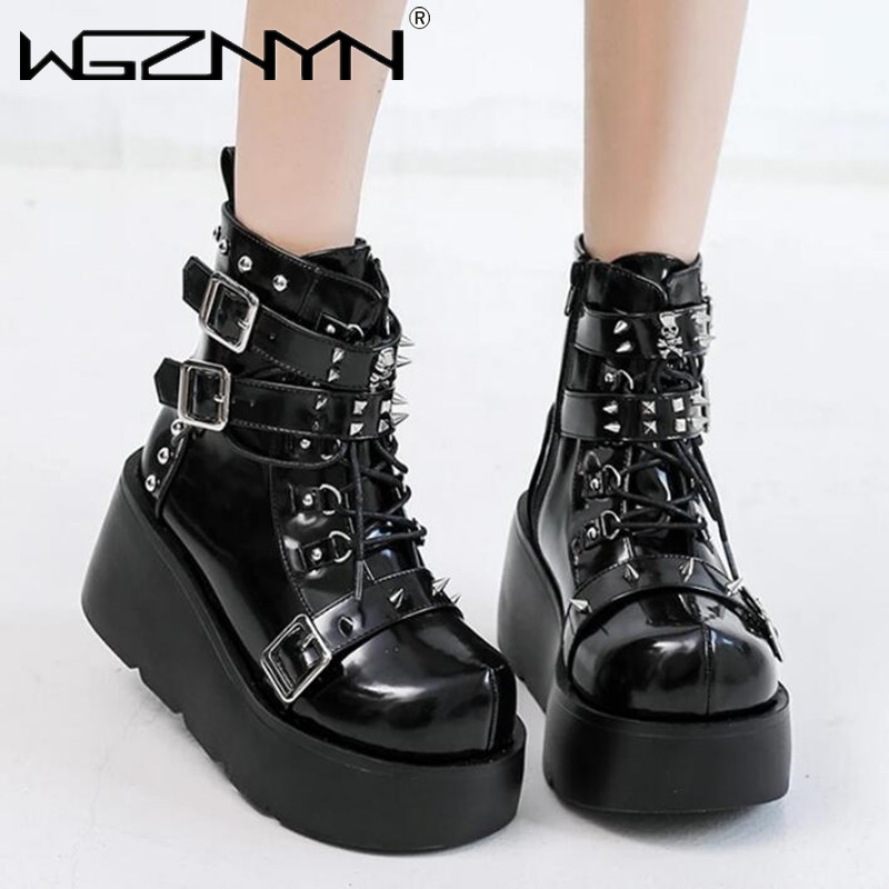 Street Fashion Punk - Nuove zeppe da donna stivali con