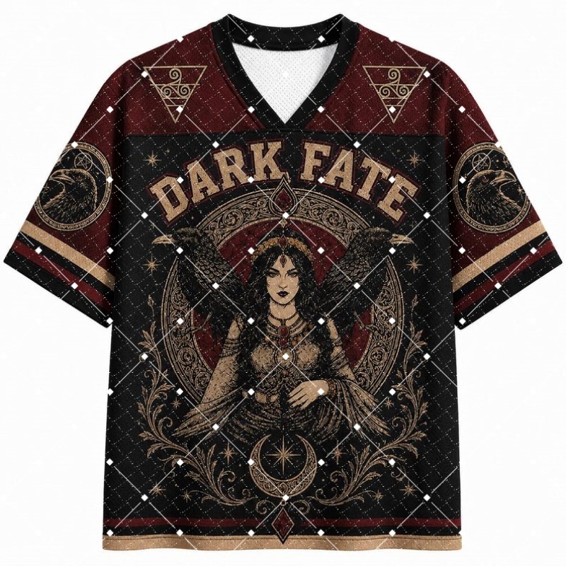 Street Fashion Types - Maglietta in Jersey con Stampa Dark
