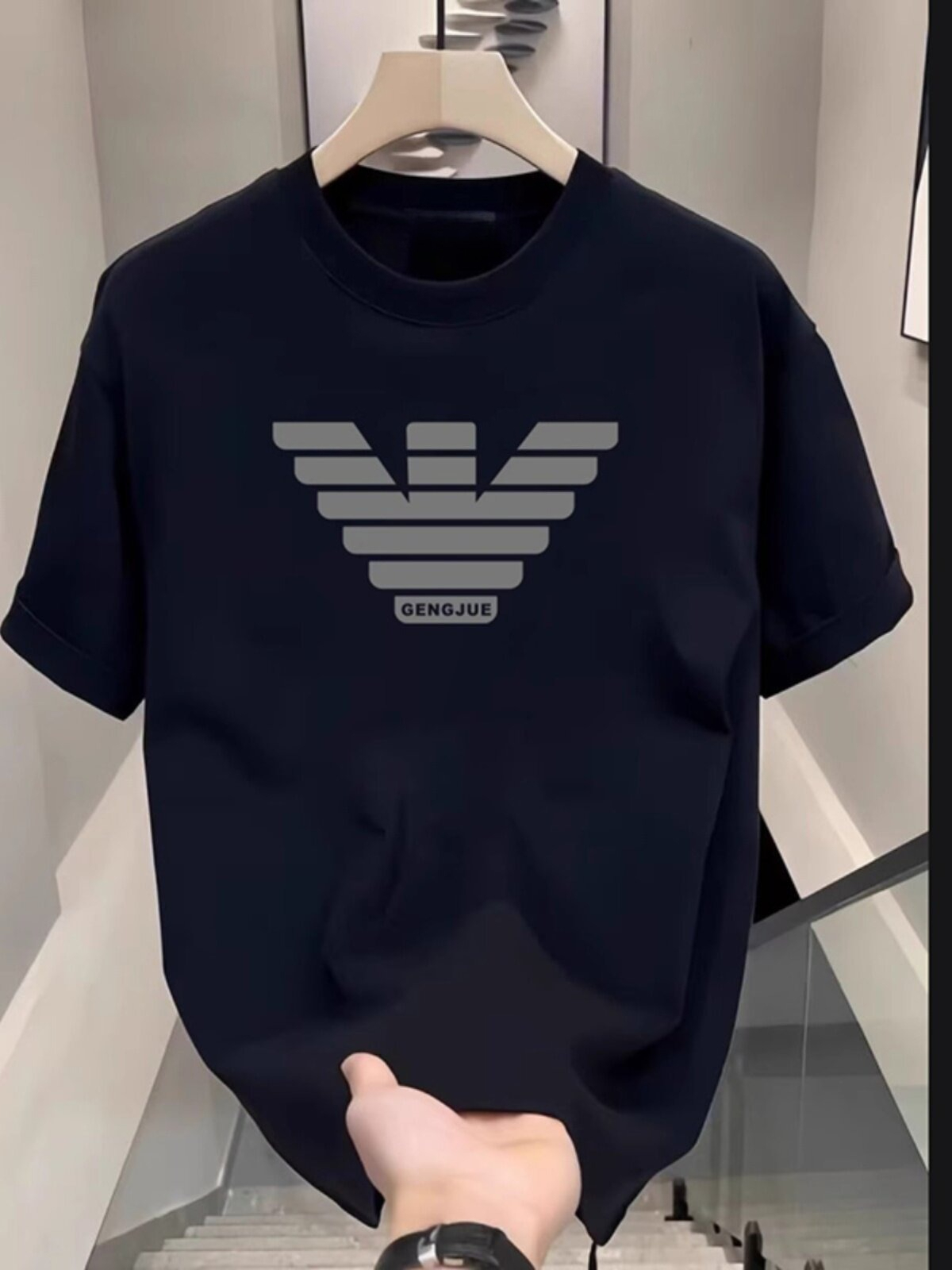 Street Fashion Brand Logo - T-shirt Casual con Logo Classico, Tendenza