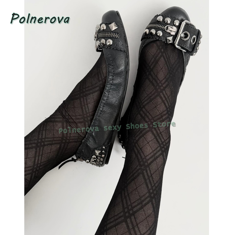 Street Fashion Style - Scarpe Mary Jane con fibbia a