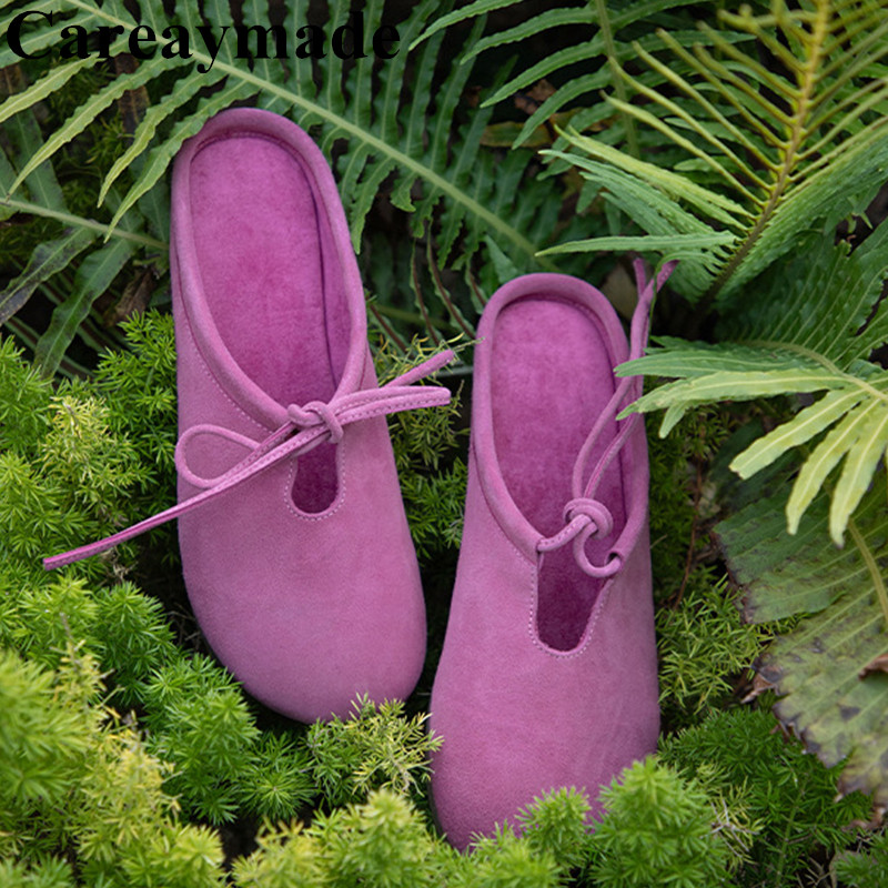 Street Fashion Kids - Careaymade-Pantofole da donna in vera pelle