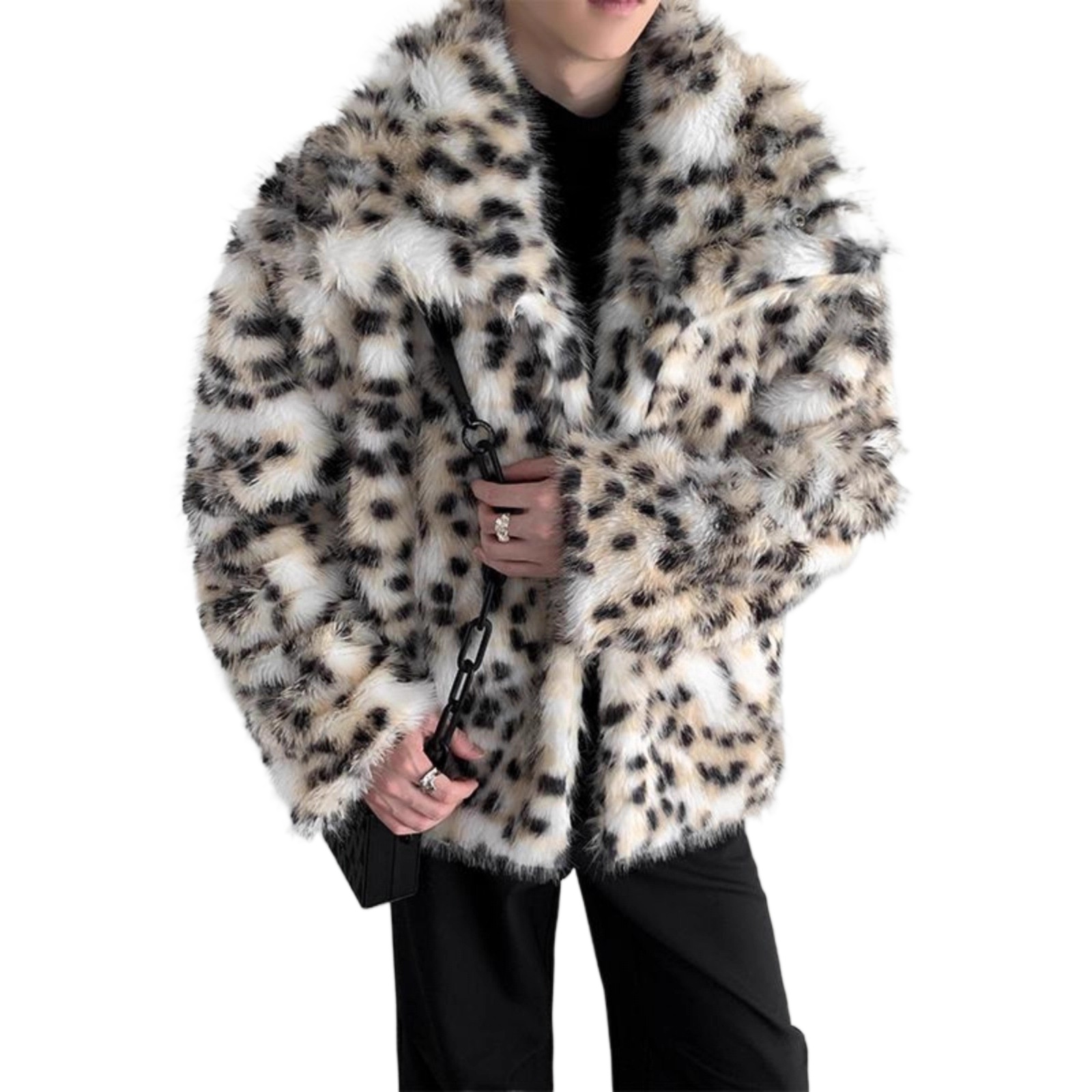 Street Fashion Jacket Men - Moda uomo Luruxy Giacca in pelliccia