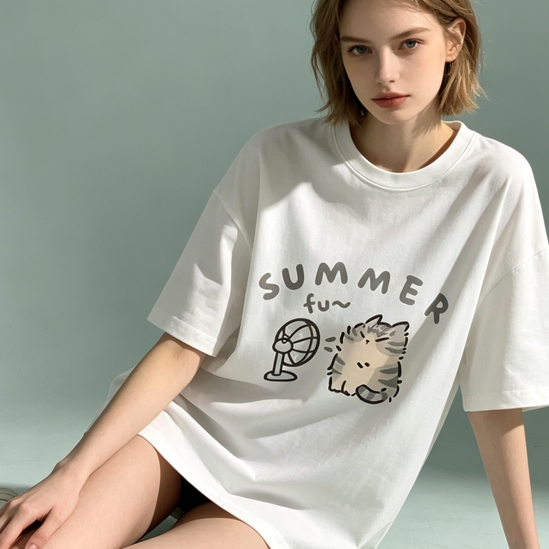 T-shirt coreana da donna con s - Fashion Street Cat recensione e prezzo