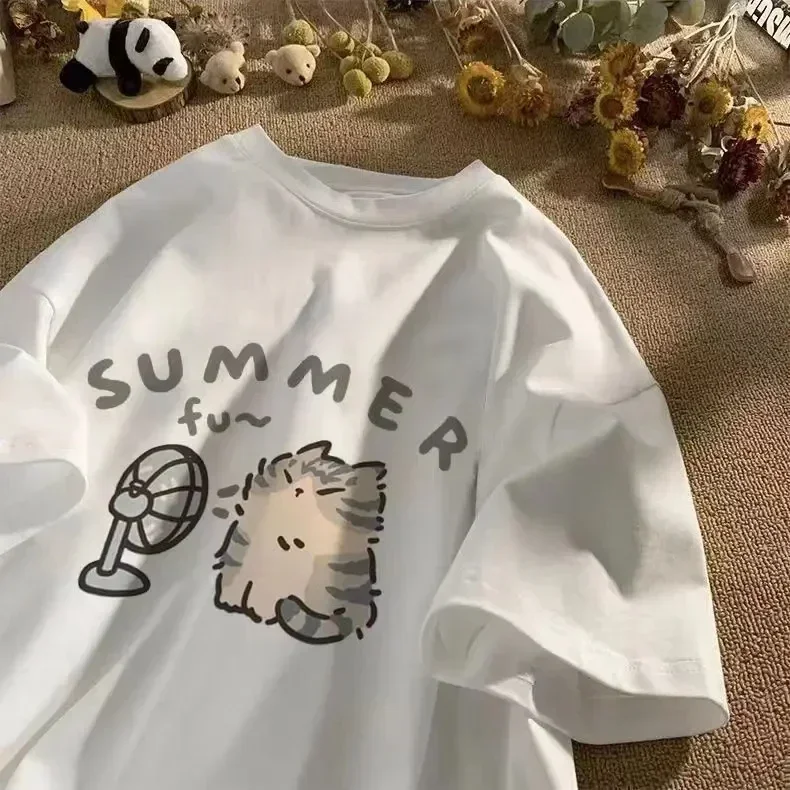 T-shirt coreana da donna con s - Fashion Street Cat recensione e prezzo