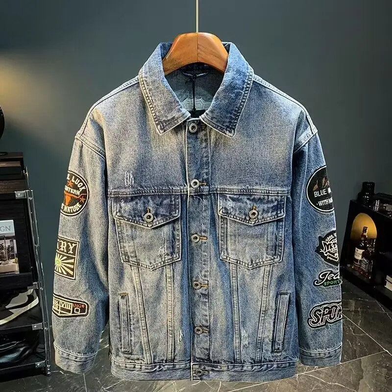 Giacca da uomo in denim con to - Street Fashion Jacket Men recensione e prezzo