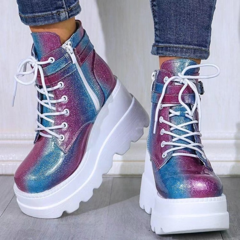 Stivaletti da donna rosa ologr - Street Fashion Punk recensione e prezzo