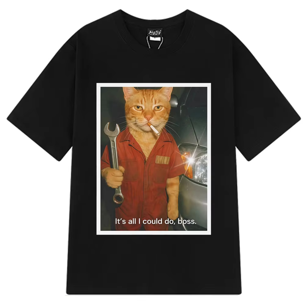 T-shirt divertente con gatto e - Fashion Street Cat recensione e prezzo