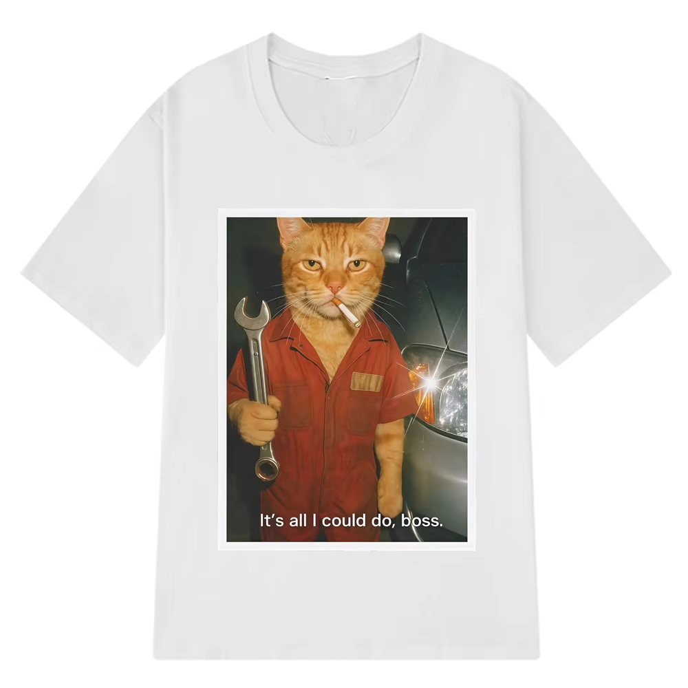T-shirt divertente con gatto e - Fashion Street Cat recensione e prezzo