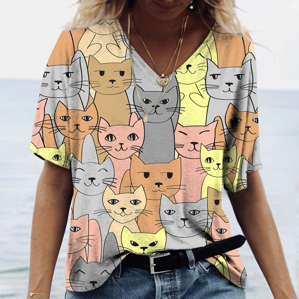 T-shirt da donna con scollo a  - Fashion Street Cat recensione e prezzo