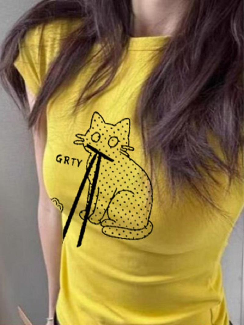 T-shirt corta slim fit in coto - Fashion Street Cat recensione e prezzo