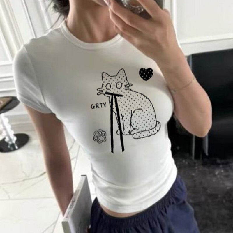 T-shirt corta slim fit in coto - Fashion Street Cat recensione e prezzo