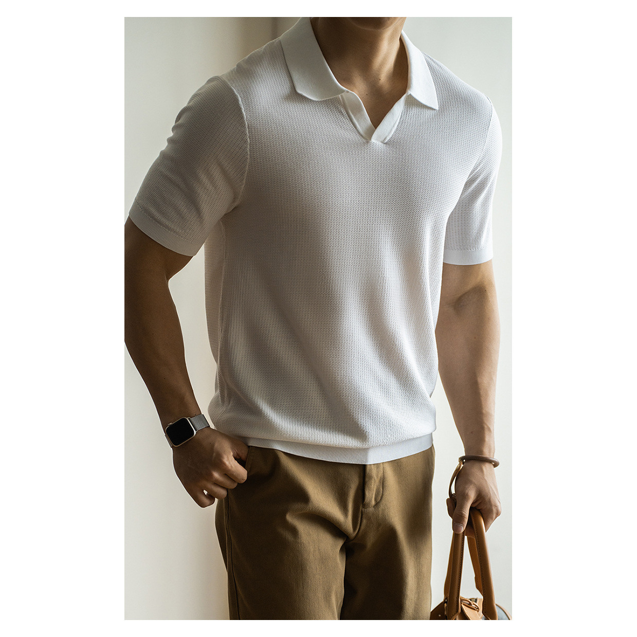 T-Shirt in Lino a Maniche Cort - Urban Street Fashion Photography recensione e prezzo
