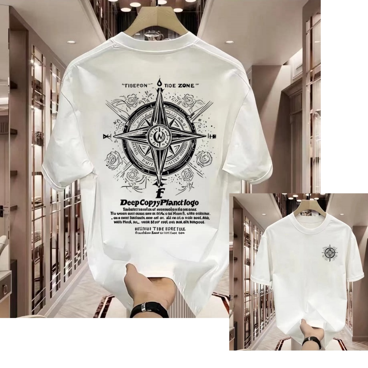 T-shirt Casual con Logo Classi - Street Fashion Brand Logo recensione e prezzo