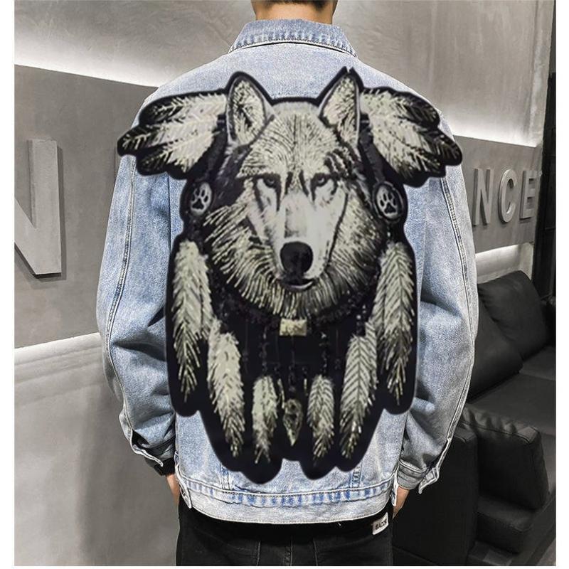 America Vintage Heavy Wolf Pat - Street Fashion Jacket Men recensione e prezzo
