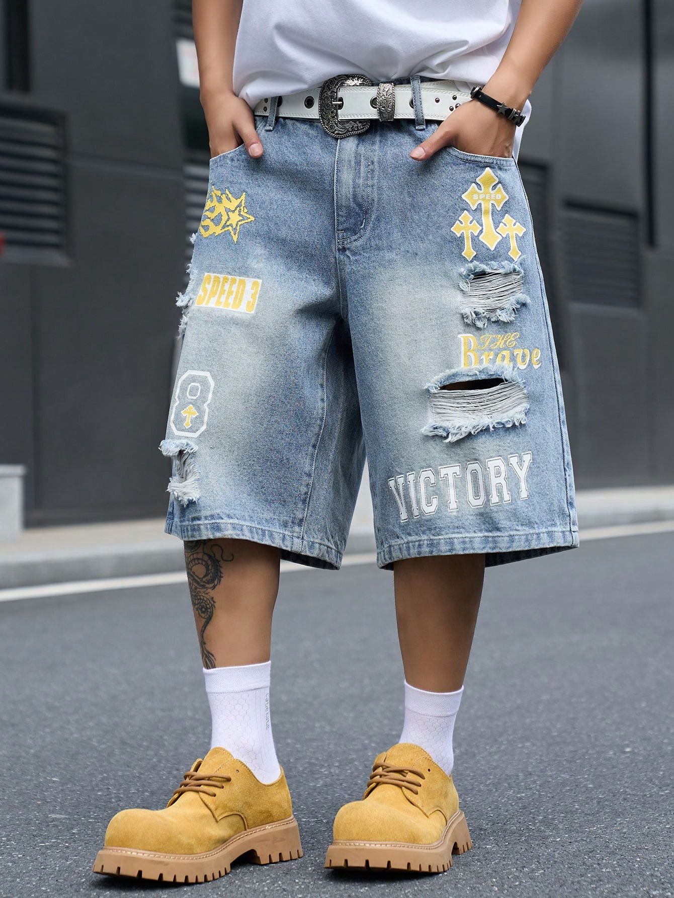 Bermuda in denim da uomo a ves - Street Fashion Types recensione e prezzo