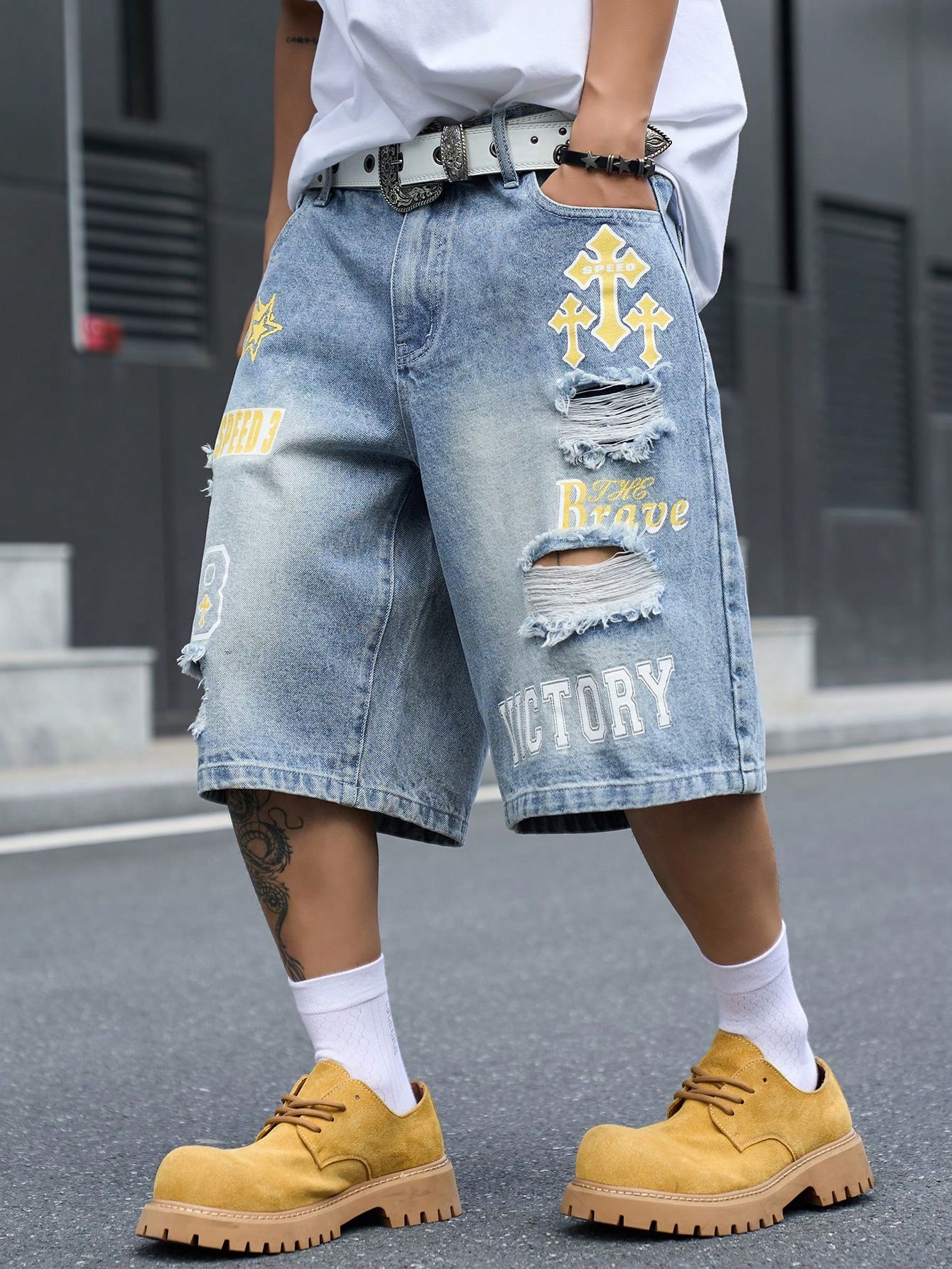 Bermuda in denim da uomo a ves - Street Fashion Types recensione e prezzo